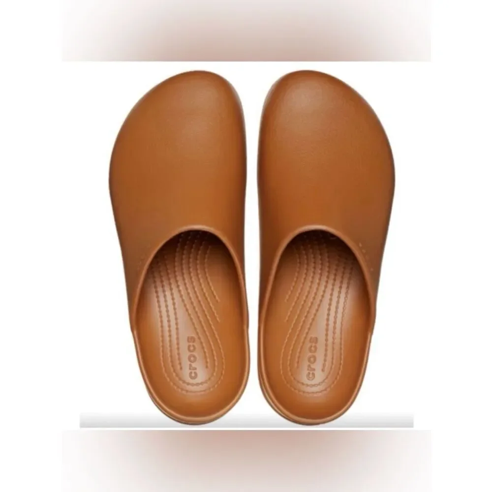 Crocs Dylan Clog Cognac Mules Size 13 ~ Pristine